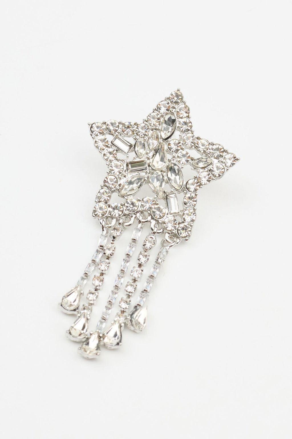 Boucles d'oreilles étoiles surdimensionnées en pierres précieuses