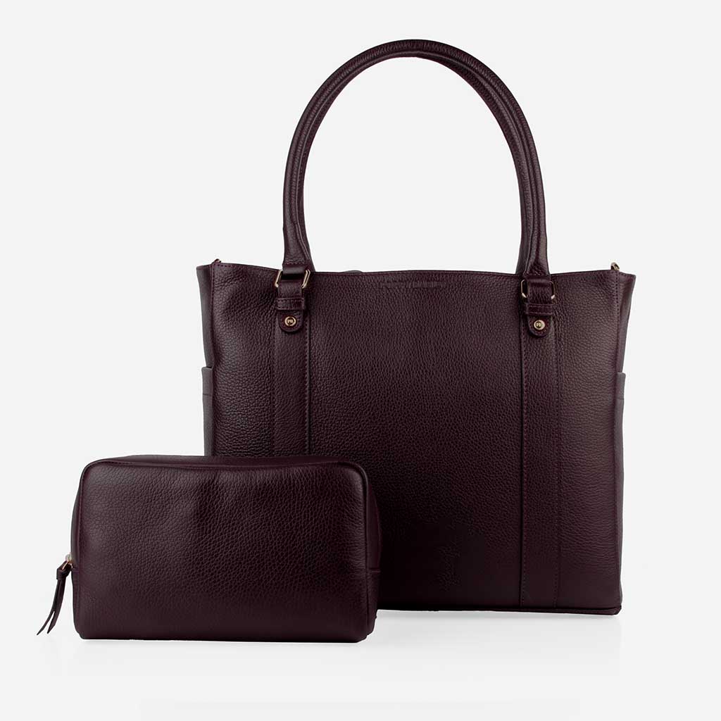 The Colleague Tote Plum