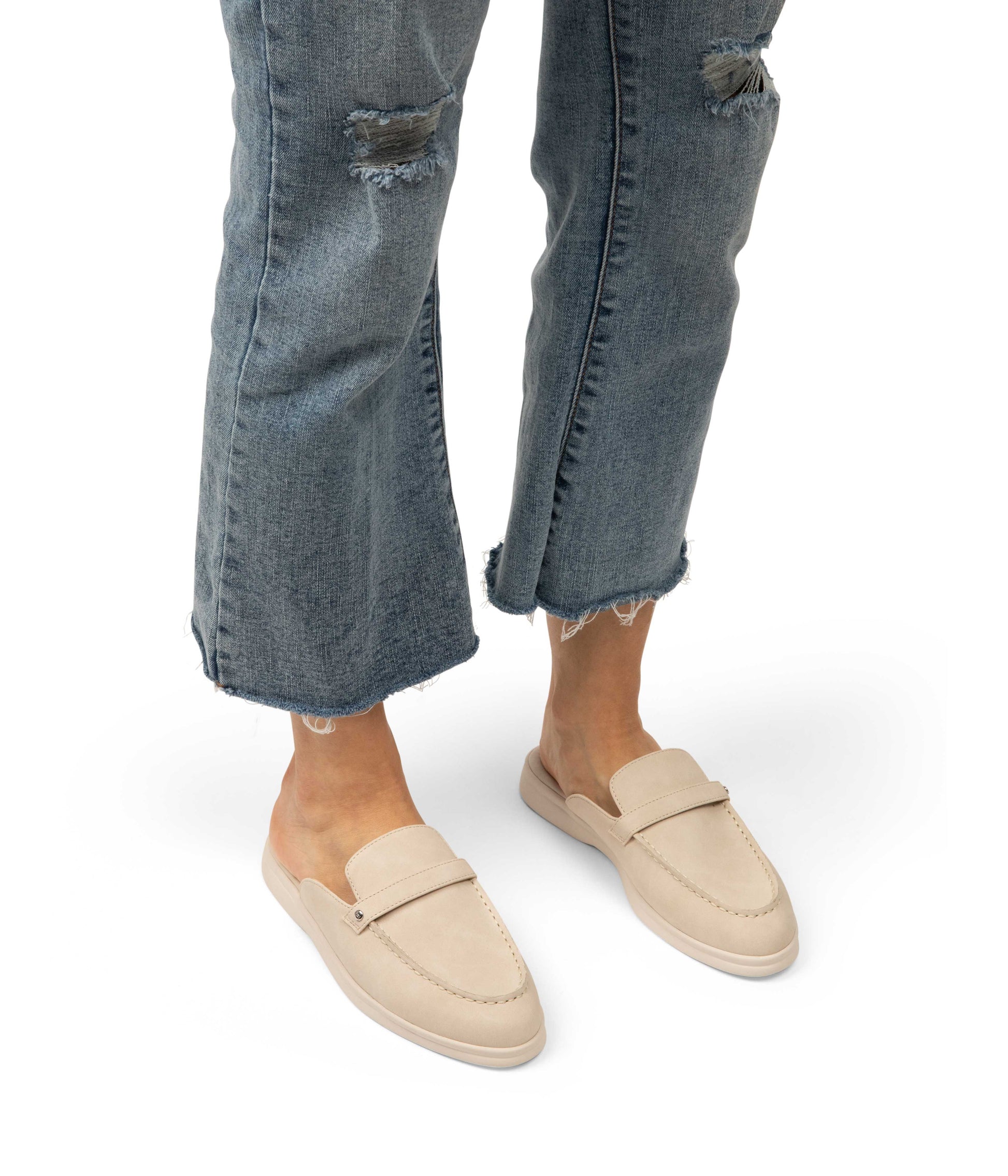 MULAN Women's Vegan Slip On Mules