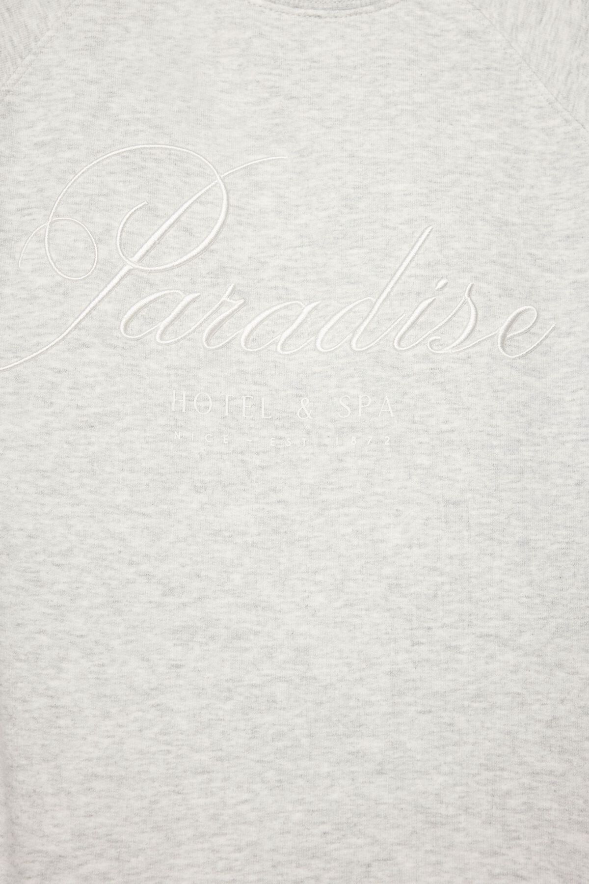 Sweat-shirt graphique en molleton français