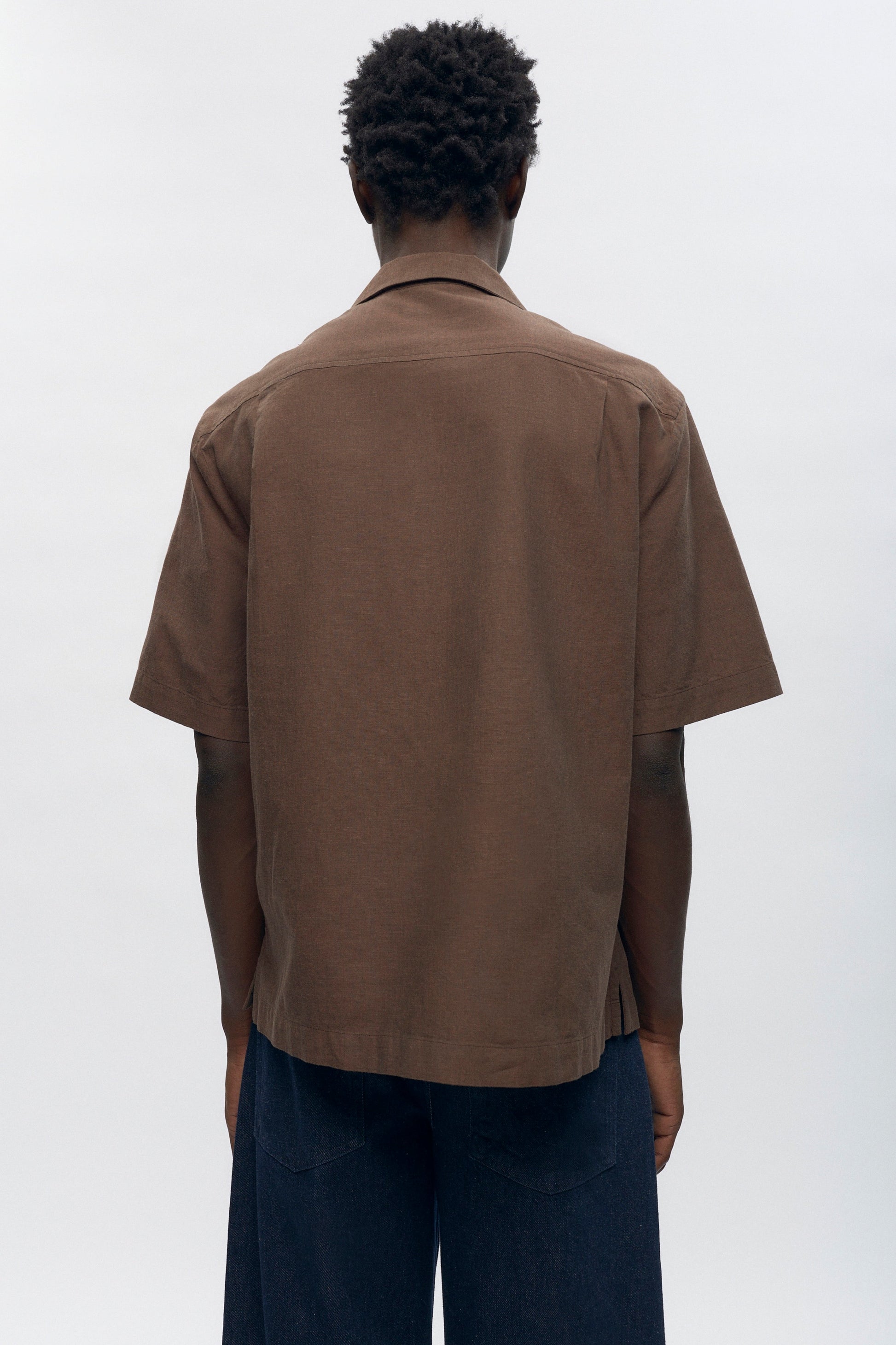 Chemise de camp en lin pour homme