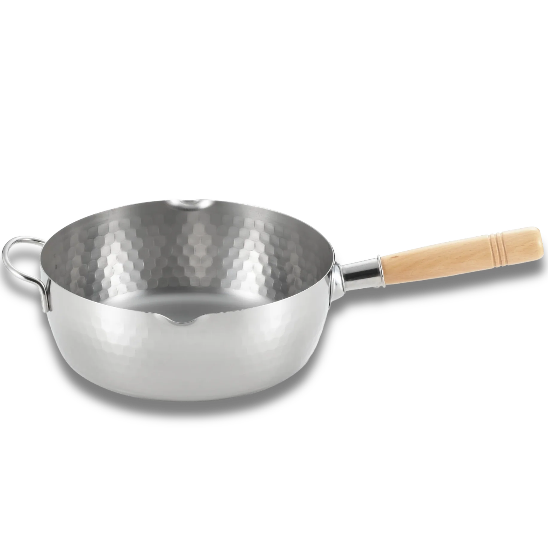 Casserole Yoshikawa Yukihira 24 cm | 3,6 L | Acier inoxydable | Poignée en bois