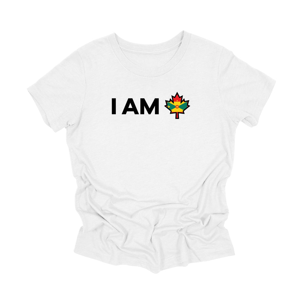 JEUNESSE - Je suis le Canada - T-shirt à motif feuille d'érable canadienne et drapeau de la Grenade, T-shirt cadeau canadien, T-shirt cadeau Grenade, T-shirt drapeau national - Inspired X