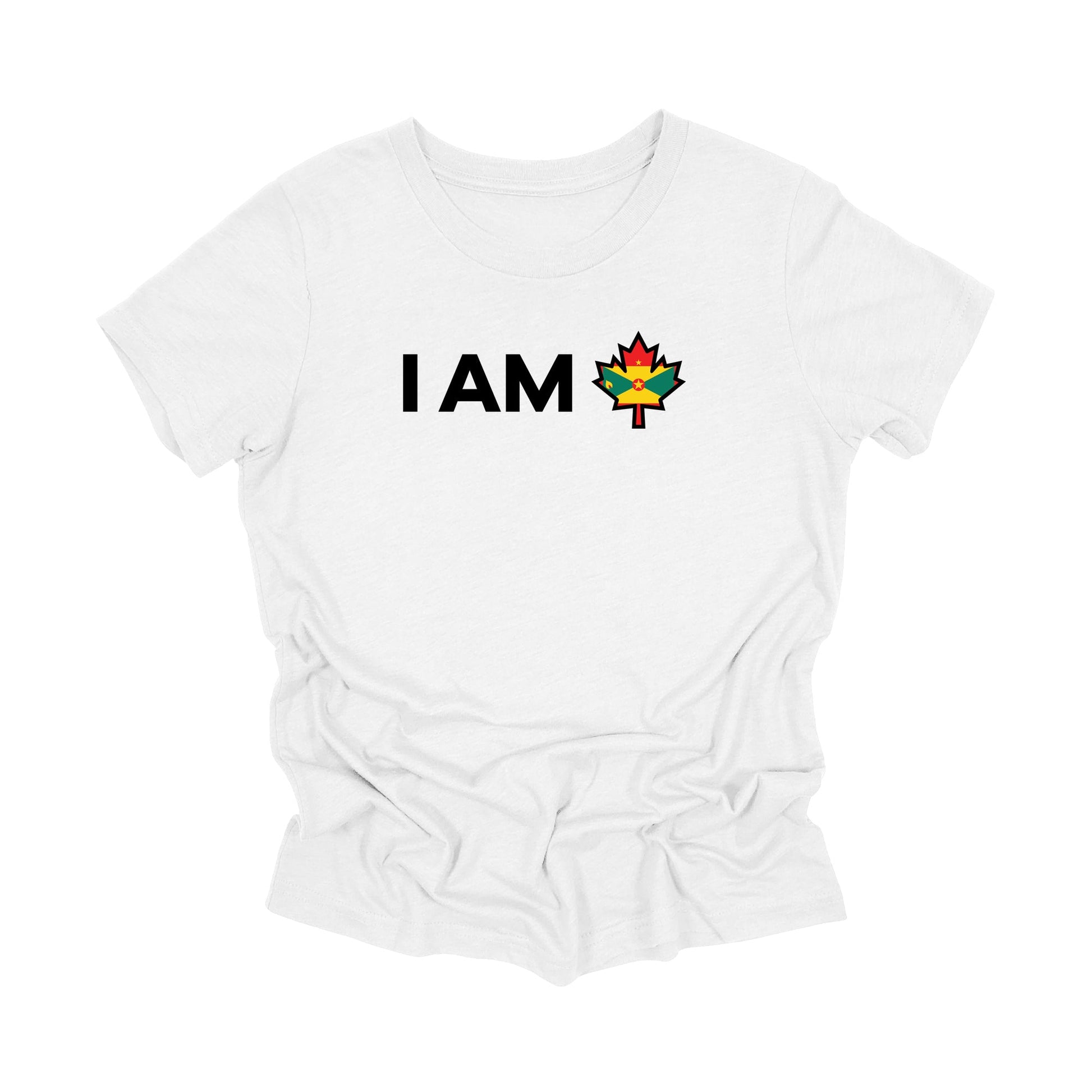 JEUNESSE - Je suis le Canada - T-shirt à motif feuille d'érable canadienne et drapeau de la Grenade, T-shirt cadeau canadien, T-shirt cadeau Grenade, T-shirt drapeau national - Inspired X