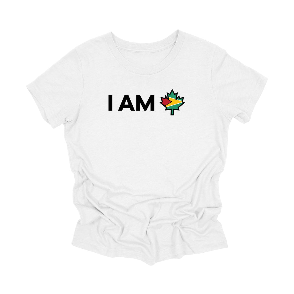 JEUNESSE - Je suis le Canada - T-shirt feuille d'érable canadienne et drapeau du Guyana, T-shirt cadeau canadien, T-shirt Guyana, T-shirt drapeau national - Inspired X