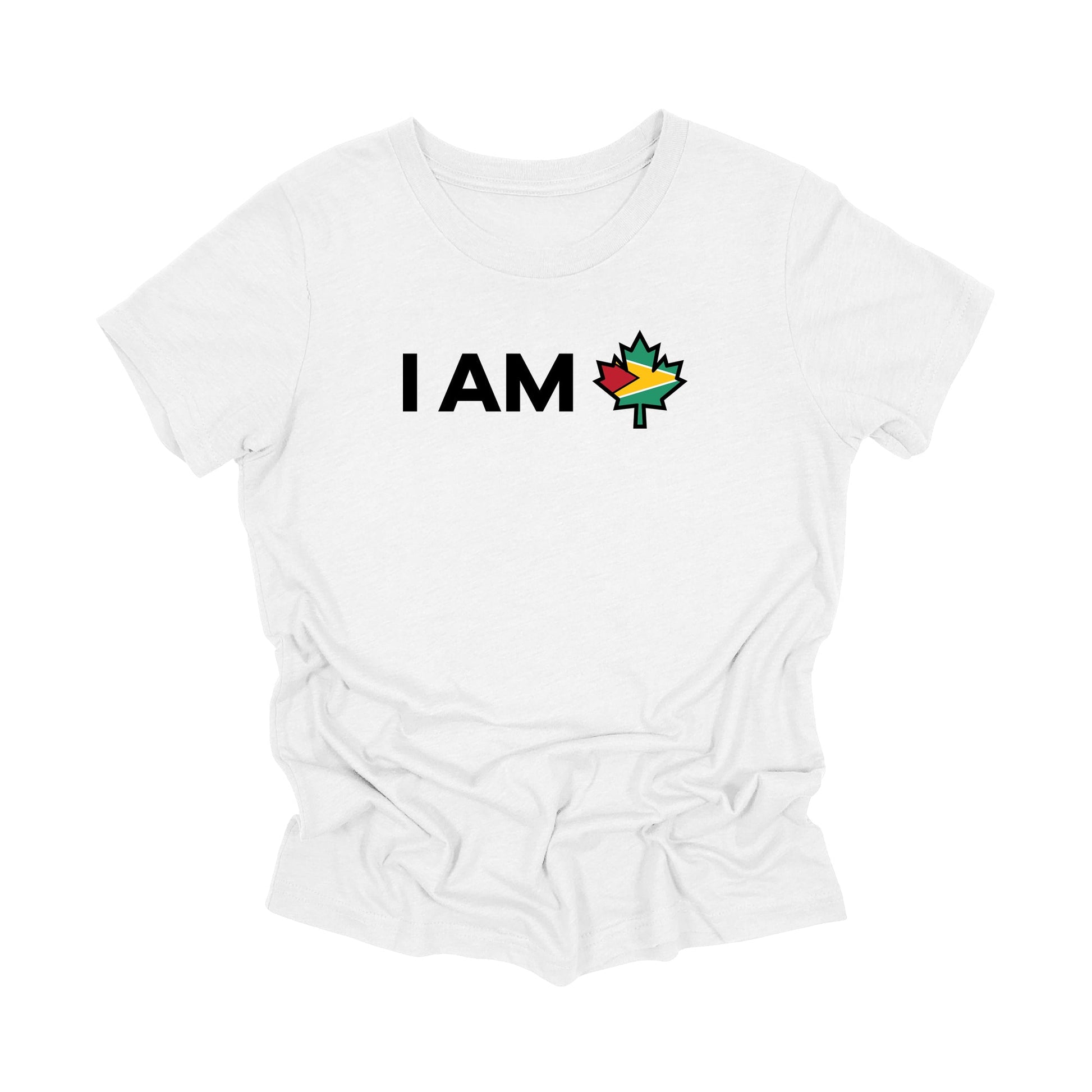 JEUNESSE - Je suis le Canada - T-shirt feuille d'érable canadienne et drapeau du Guyana, T-shirt cadeau canadien, T-shirt Guyana, T-shirt drapeau national - Inspired X