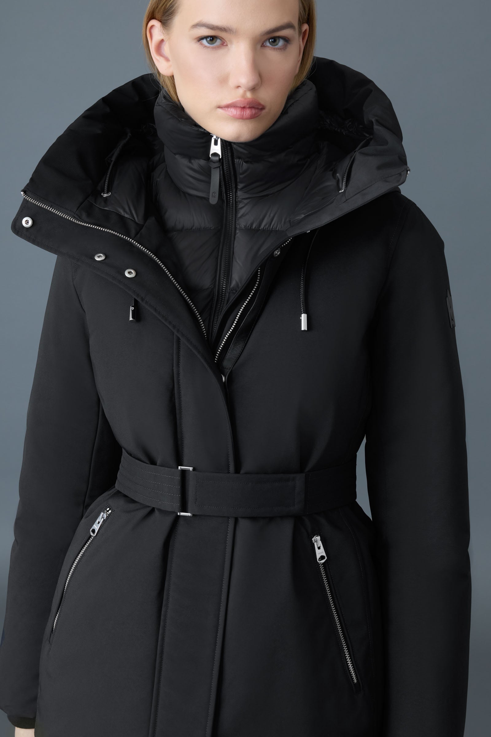 Parka en duvet 2 en 1 JENI avec plastron amovible