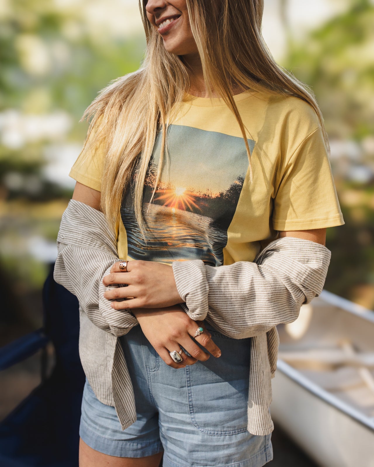 Lake View Crop T-Shirt