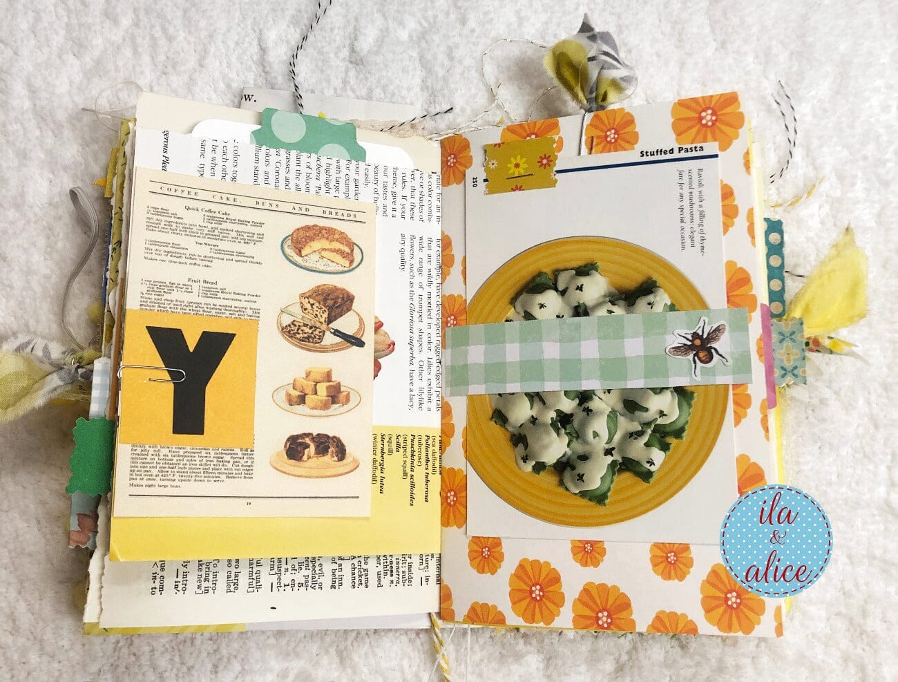 BIG Chunky Yellow Themed Junk Journal (from YouTube)
