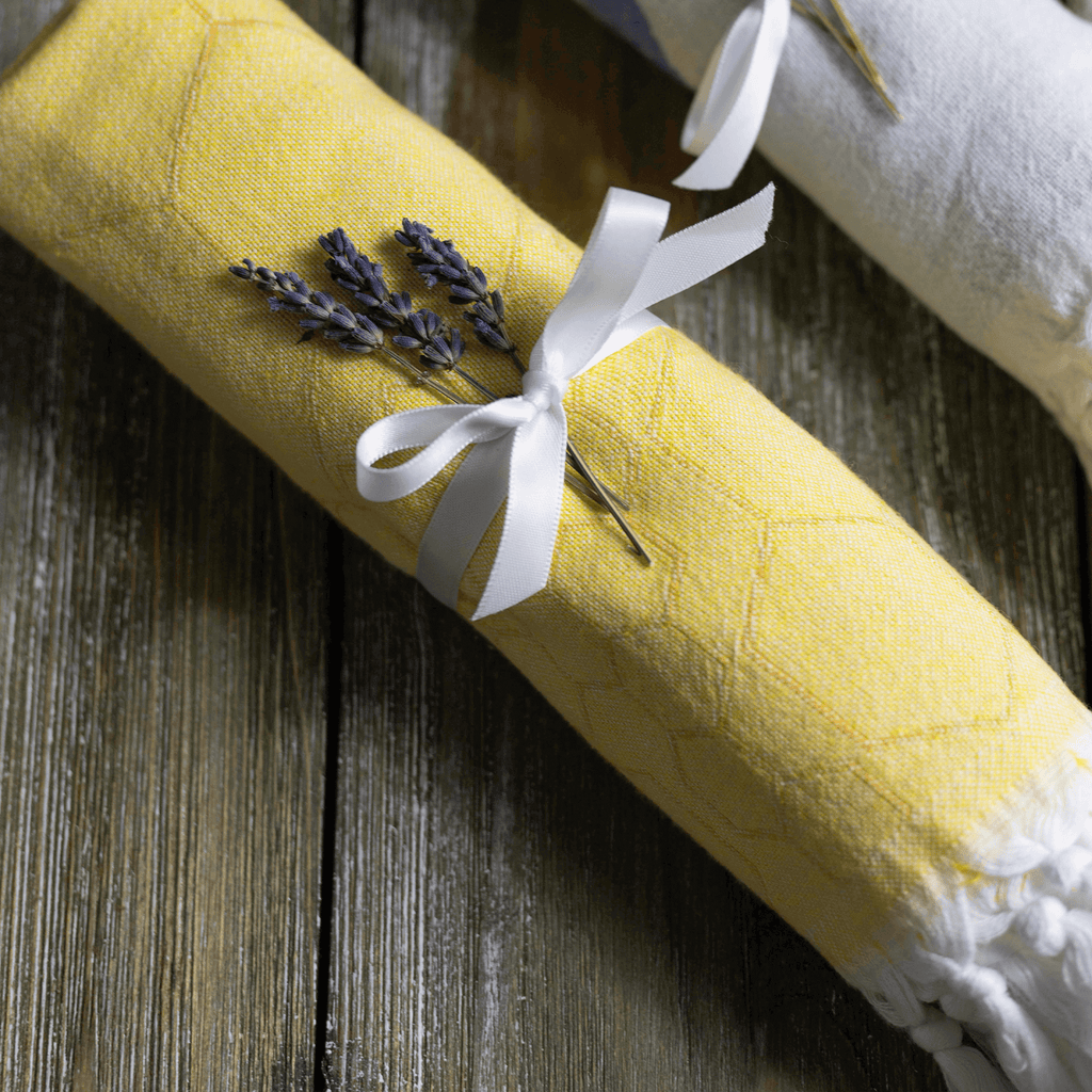 Serviettes turques Canada | Ensemble jaune et orange