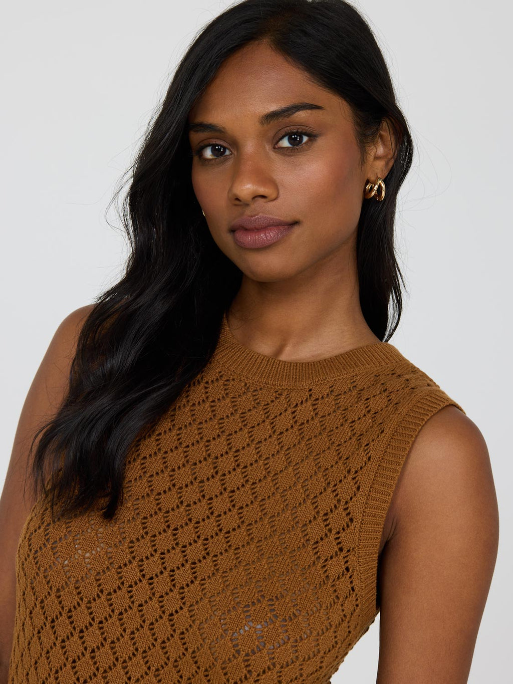 Gilet pull à losanges