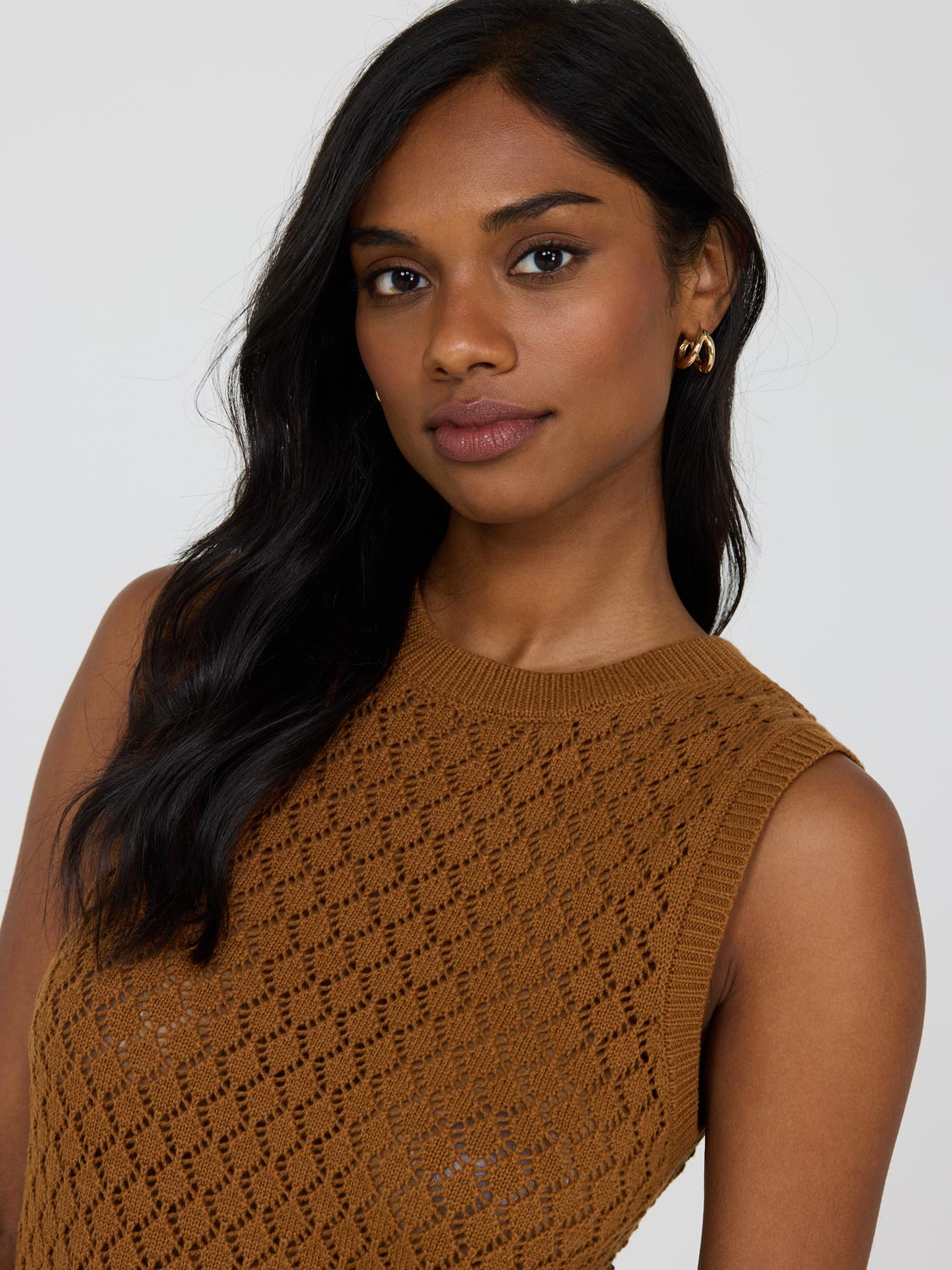 Gilet pull à losanges