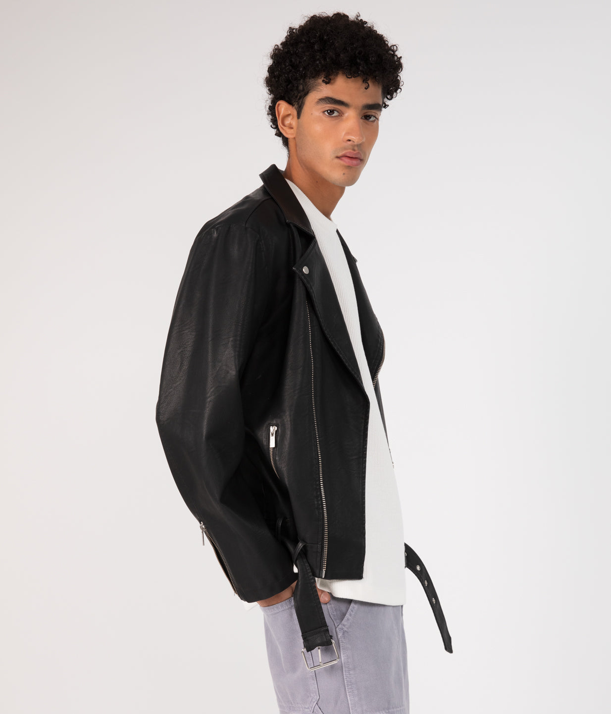 DALEX Men's Vegan Motorcycle Jacket