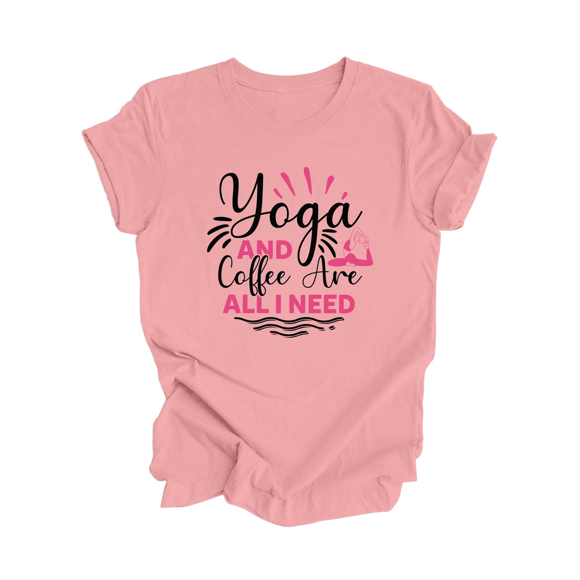 Yoga And Coffee Are All I Need - Yoga Gift, Meditation Shirt, Yoga T-shirt, Yoga Lover Gift, Yoga Teacher Shirt, Wellness Shirt, Self Care Shirt - Inspired X