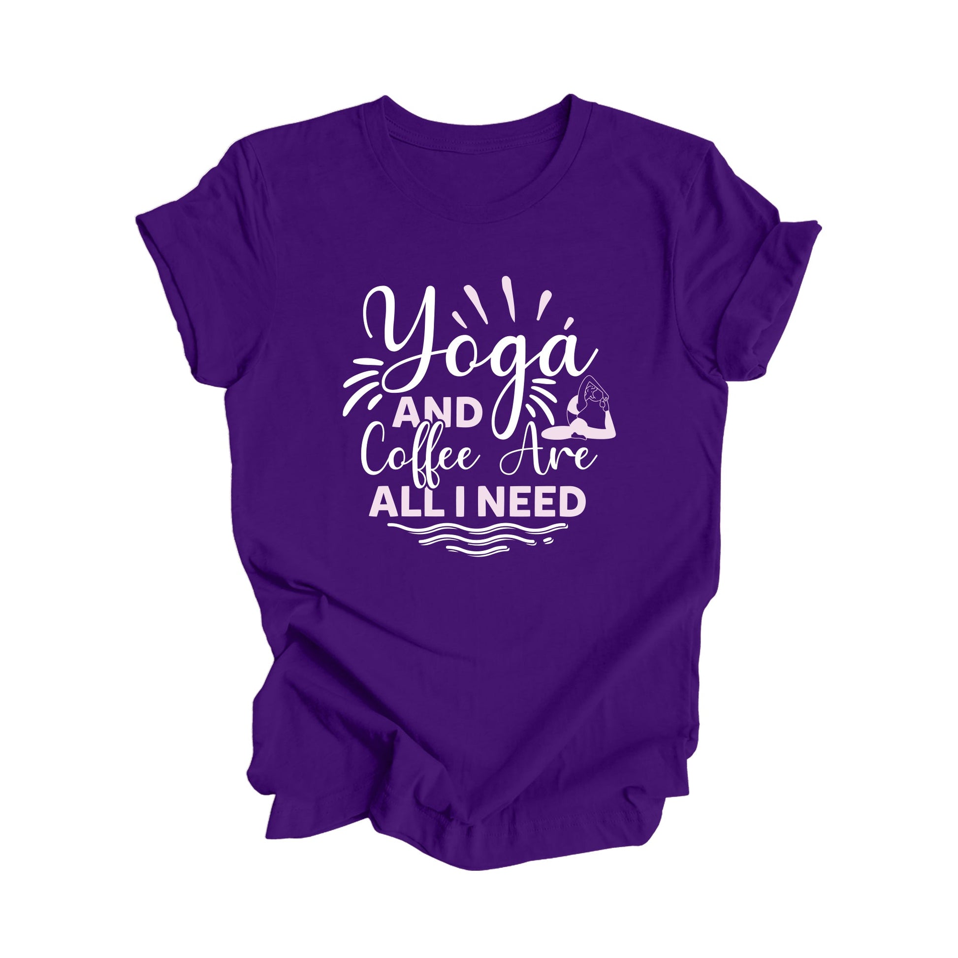 Yoga And Coffee Are All I Need - Yoga Gift, Meditation Shirt, Yoga T-shirt, Yoga Lover Gift, Yoga Teacher Shirt, Wellness Shirt, Self Care Shirt - Inspired X