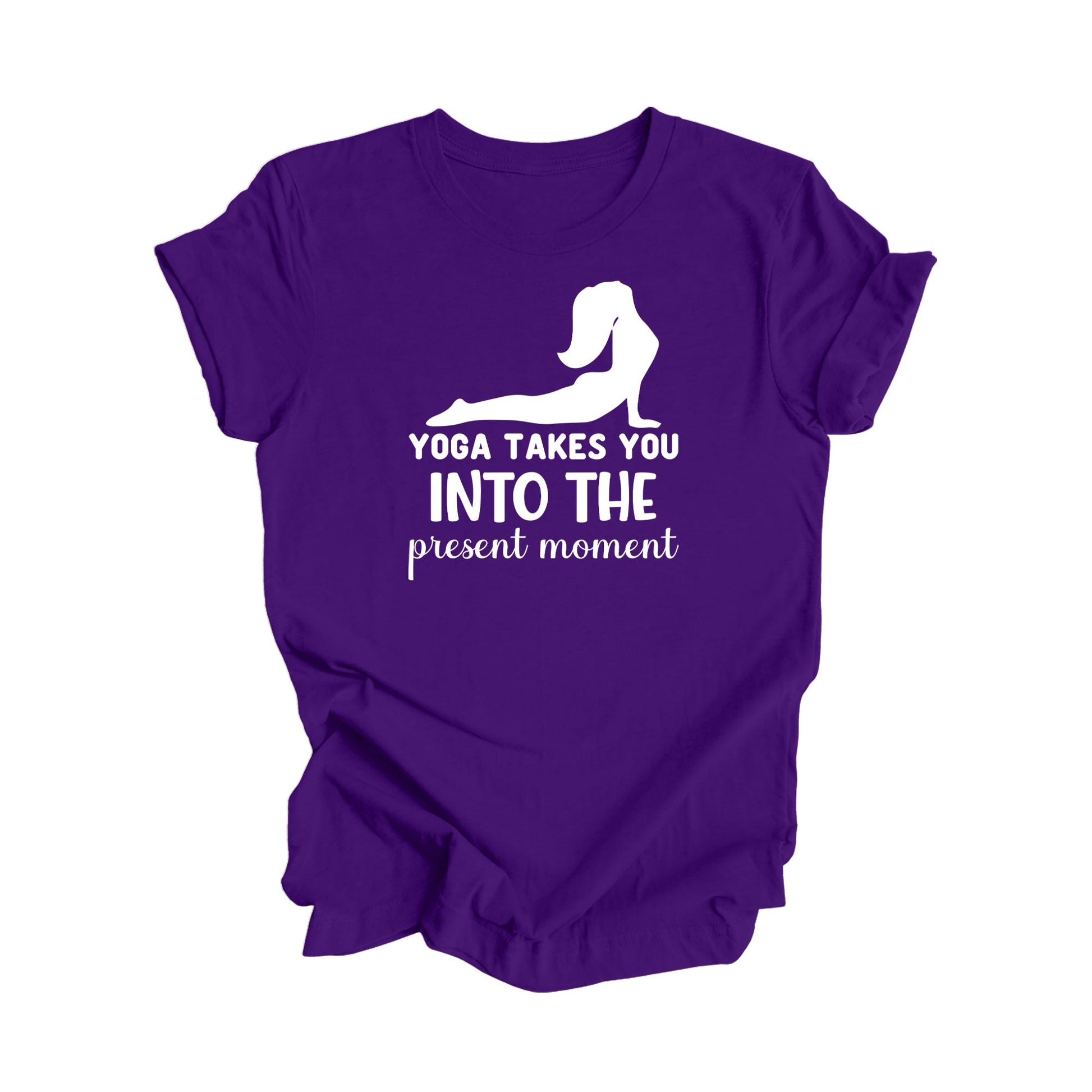 Yoga Takes You Into The Present Moment - Yoga Gift, Meditation Shirt, Yoga T-shirt, Yoga Lover Gift, Yoga Teacher Shirt, Wellness Shirt, Self Care Shirt - Inspired X