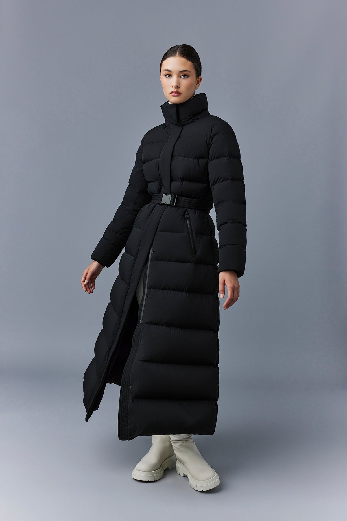 CALINA-CITY Manteau maxi extensible