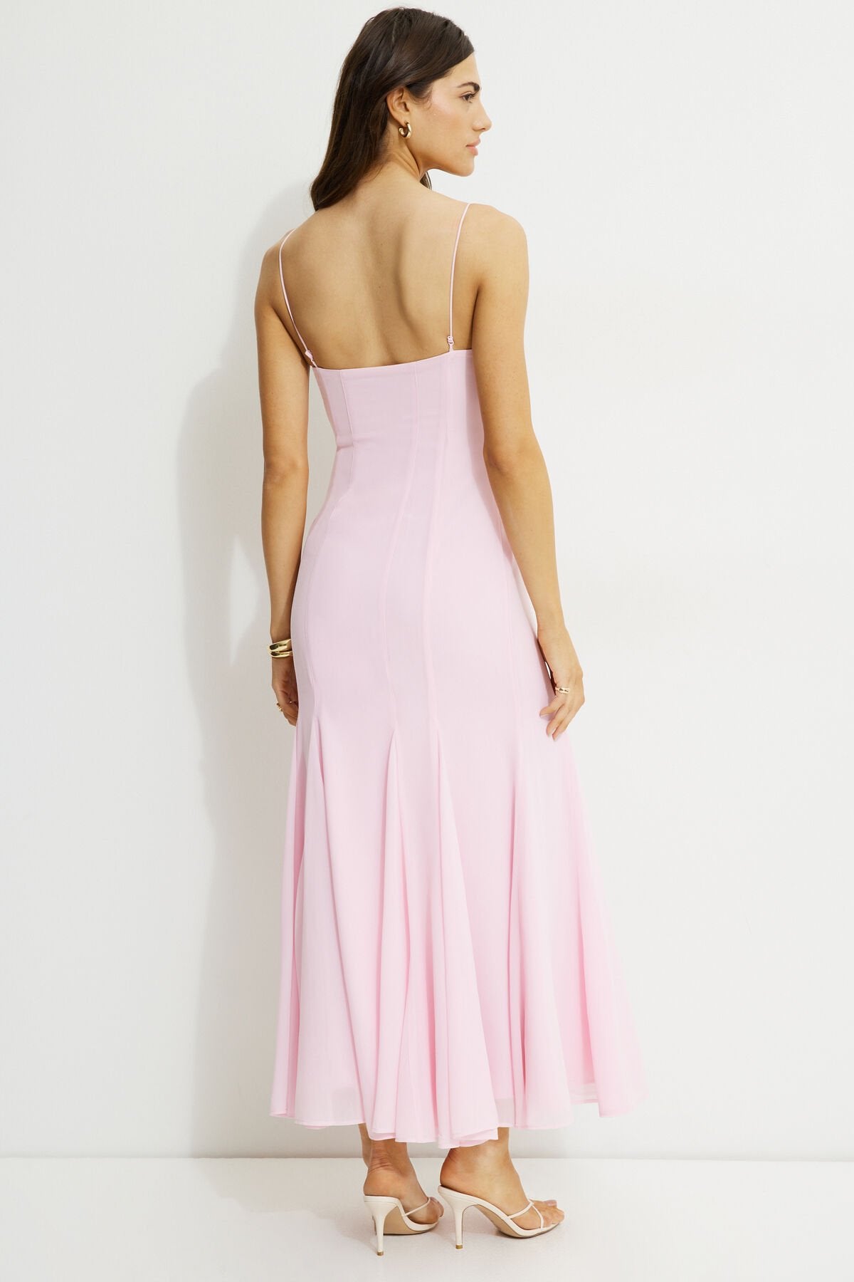 Scoop Neck Mermaid Maxi Dress