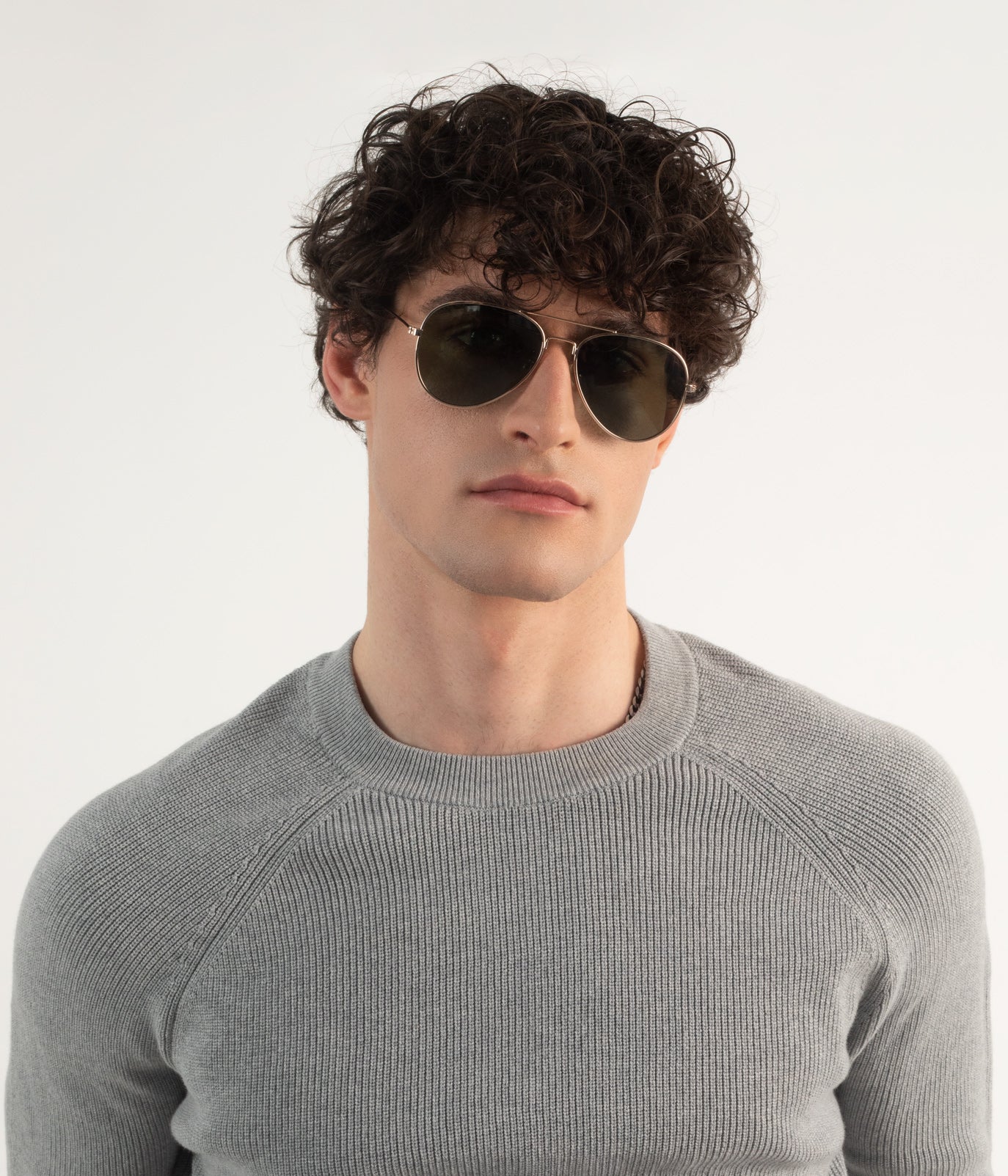 SADIE Metal Aviator Sunglasses
