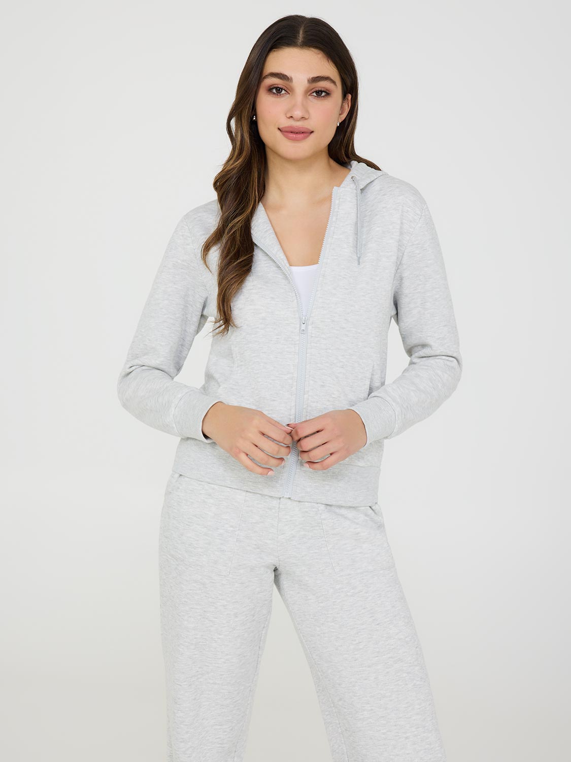 Sweat à capuche en polaire entièrement zippé