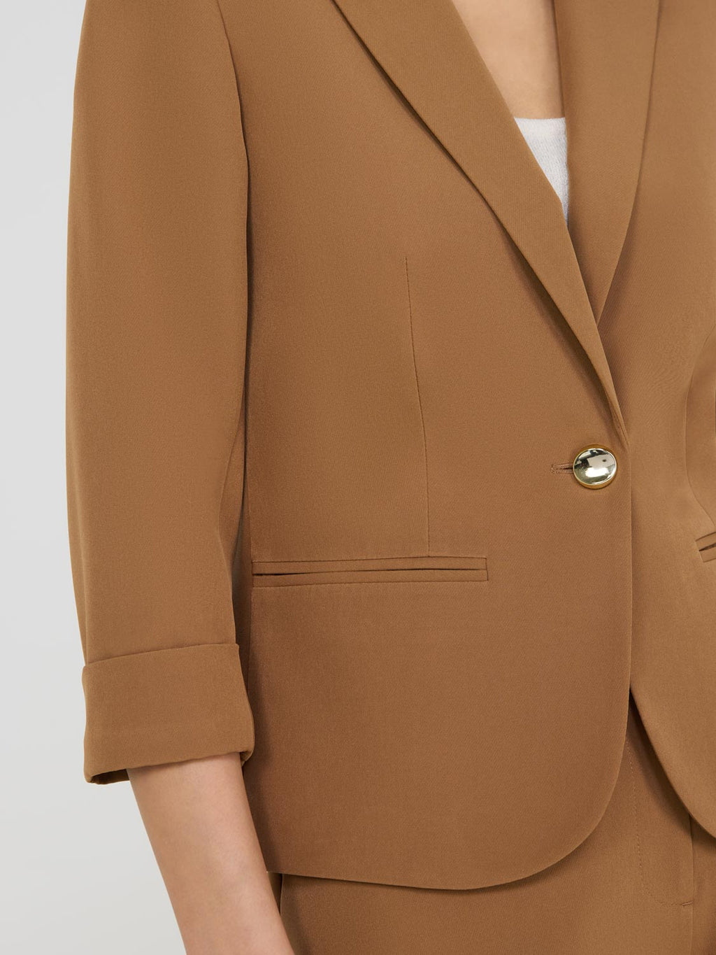 3/4 Cuffed Sleeve Blazer