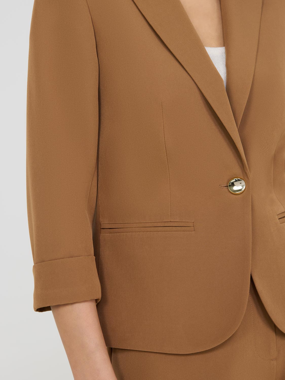 3/4 Cuffed Sleeve Blazer