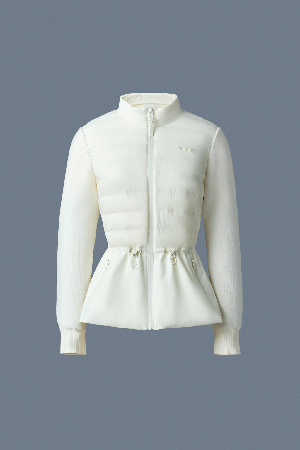 LAIKA Hybrid Down Jacket with Peplum