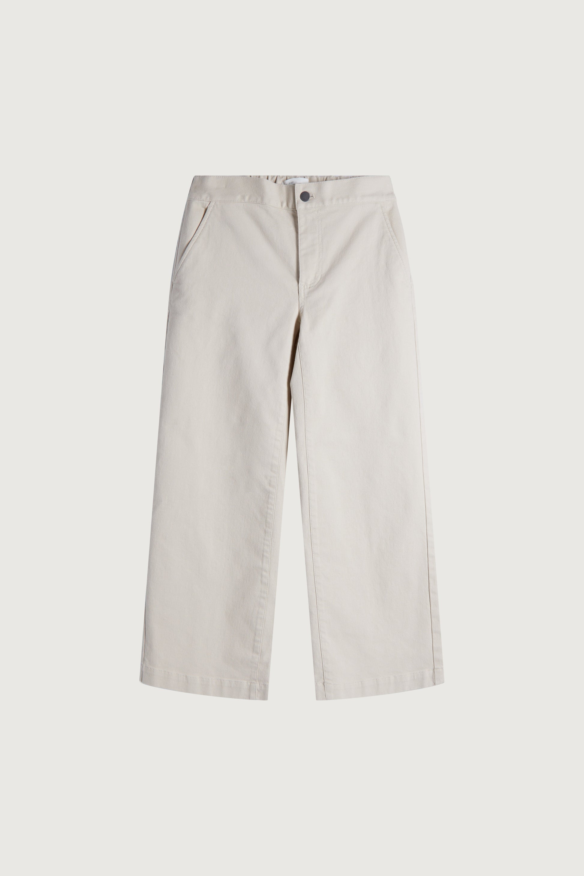 PANTALON LARGE EN SERGÉ LONGUEUR COURTE