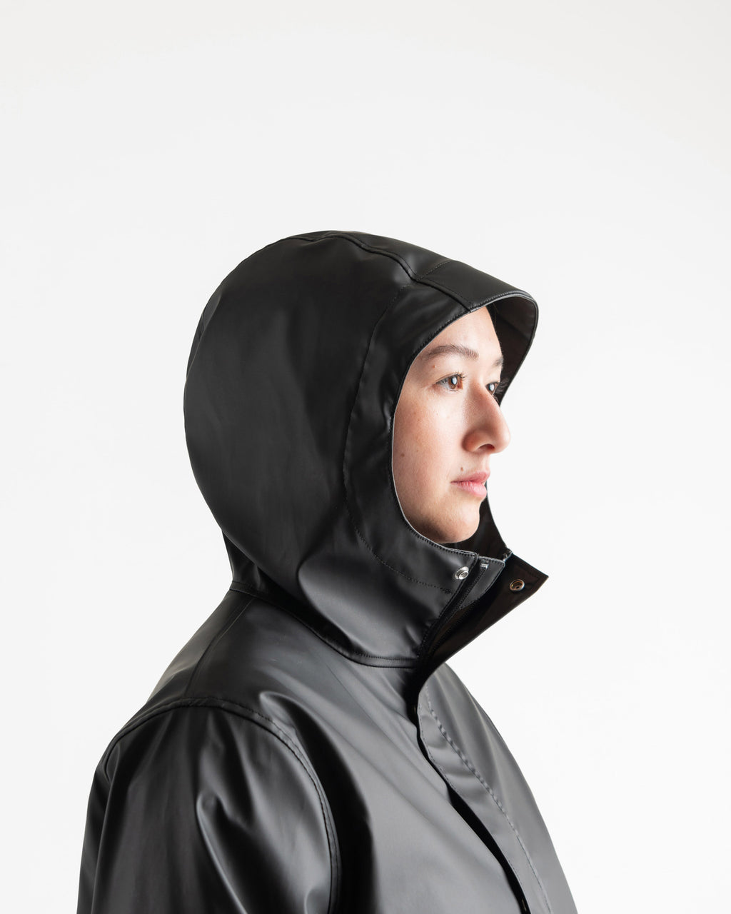 Veste de pluie longue classique pour femme