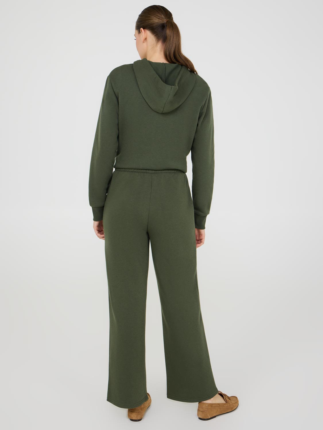 Pantalon polaire à jambes larges
