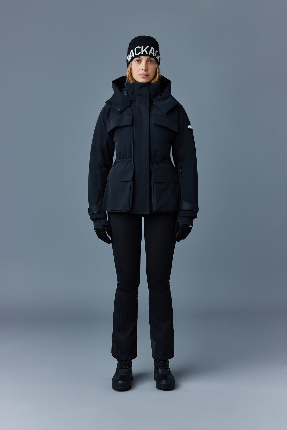 Veste de ski en duvet moyen ICLYN-R avec capuche amovible