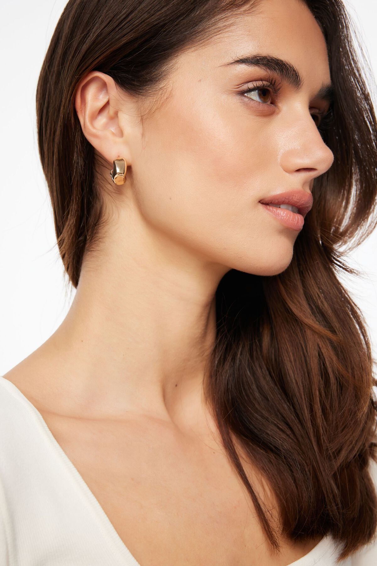 Lot de 3 boucles d'oreilles créoles épaisses