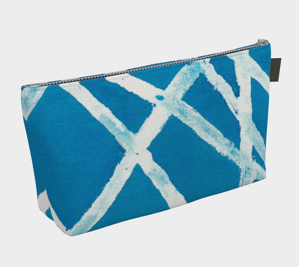 Zippered Project Bag | White Lines
