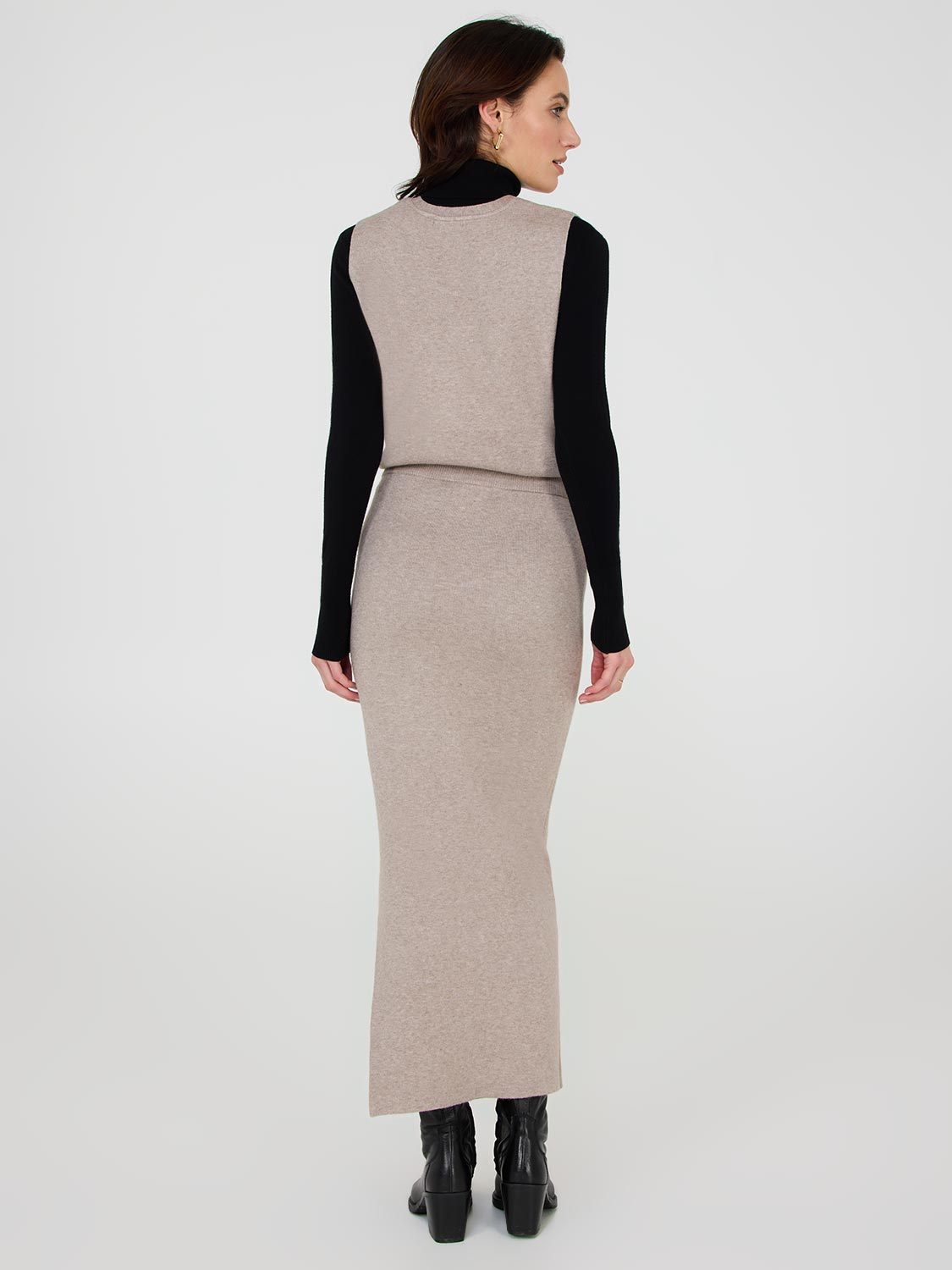 Jupe crayon en tricot pull