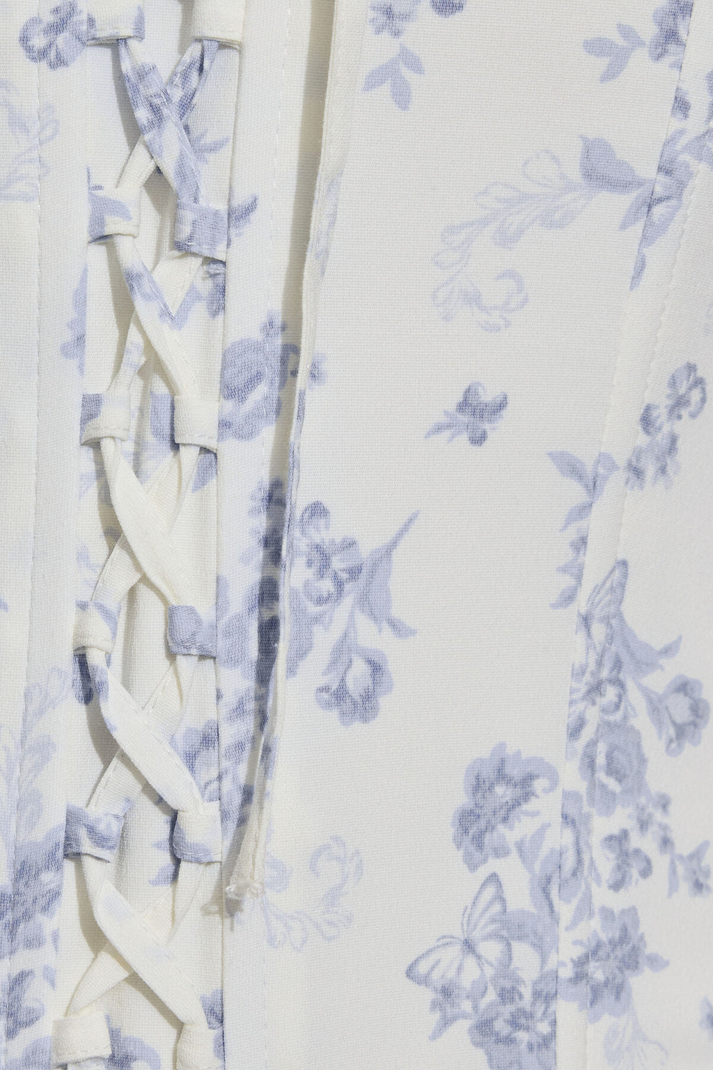 Lace Trim Lace Up Corset