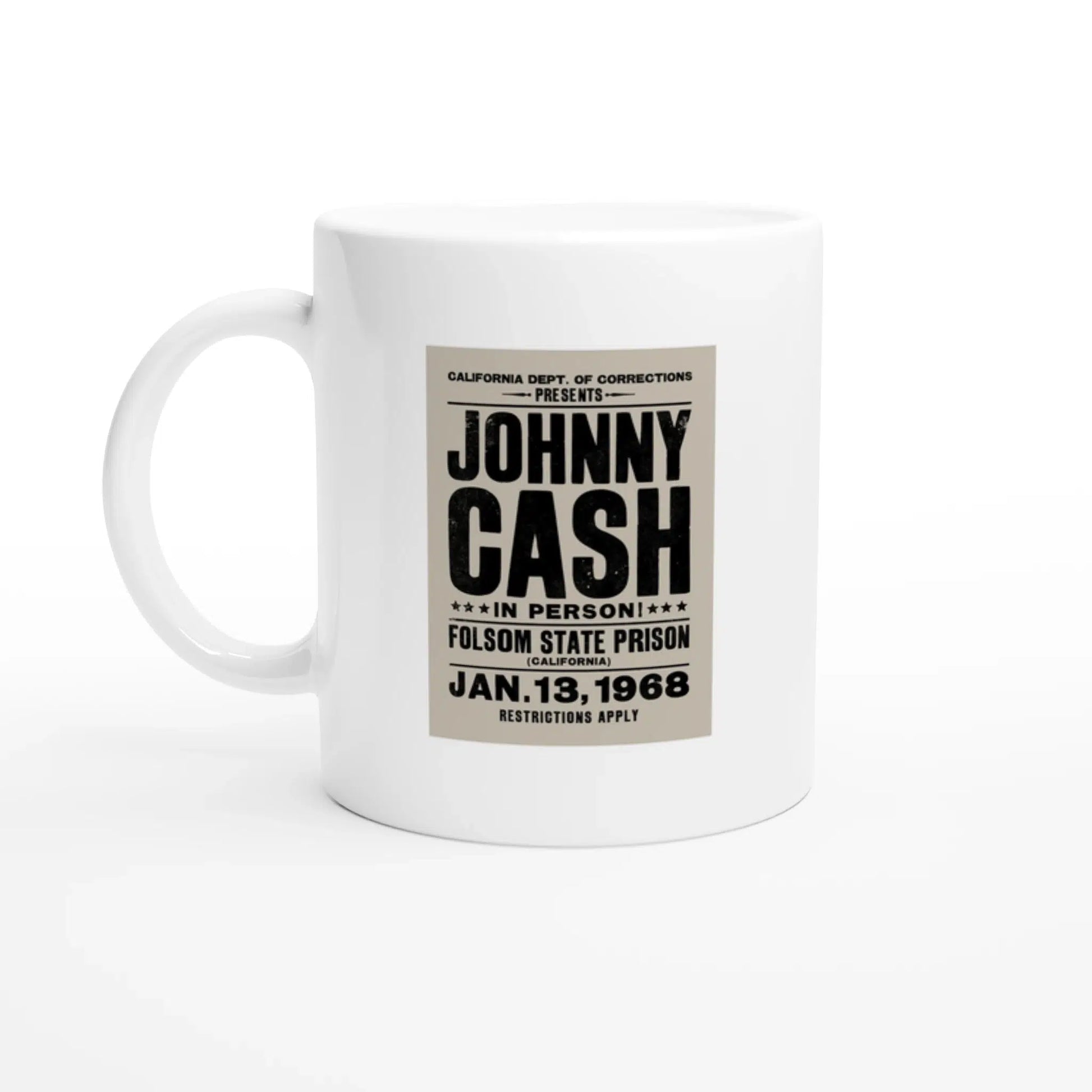 Tasse avec affiche de Johnny Cash