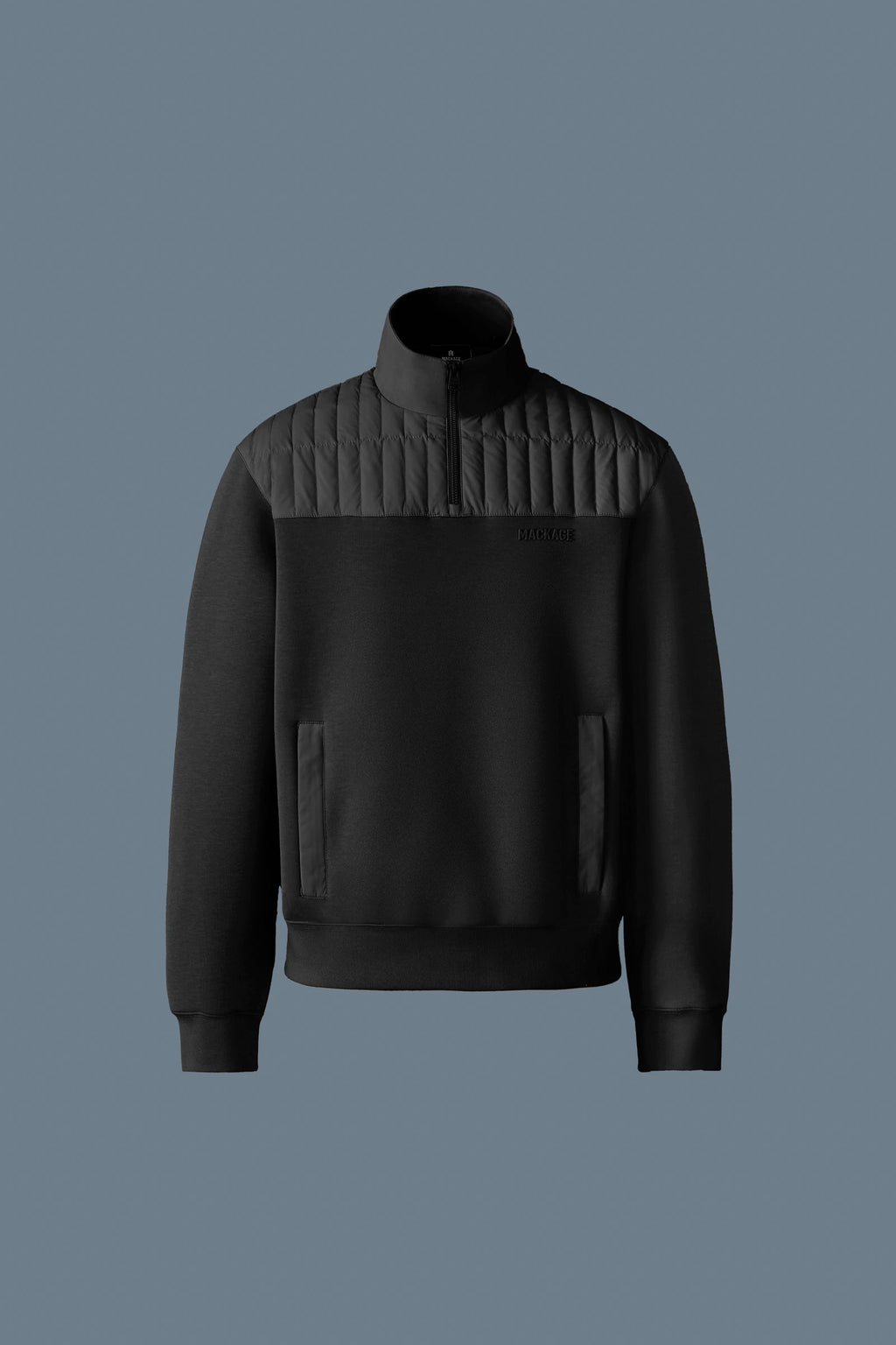 Pull hybride COREY à fermeture éclair quart de tour