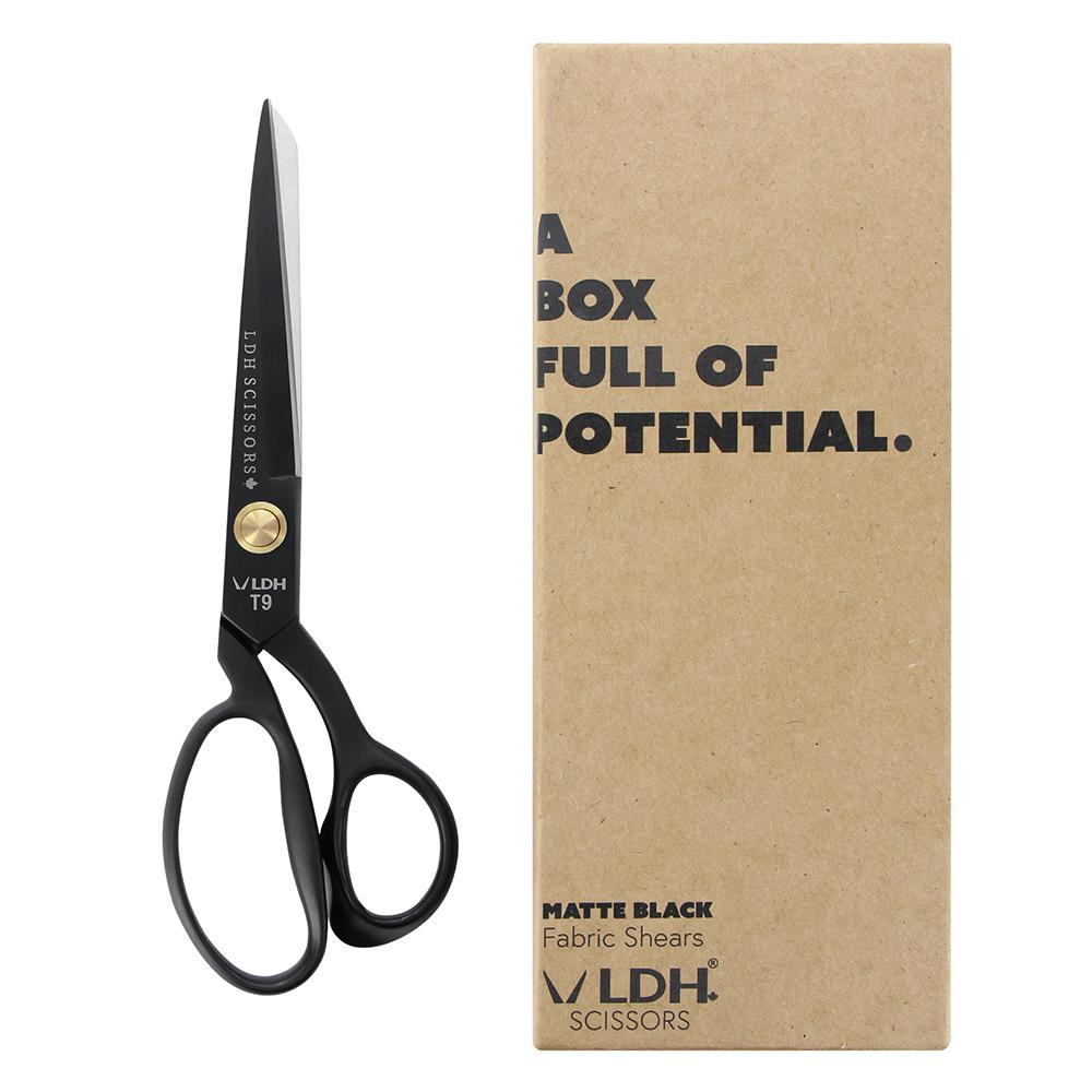 LDH Fabric Shears, Matte Black, 9.5"