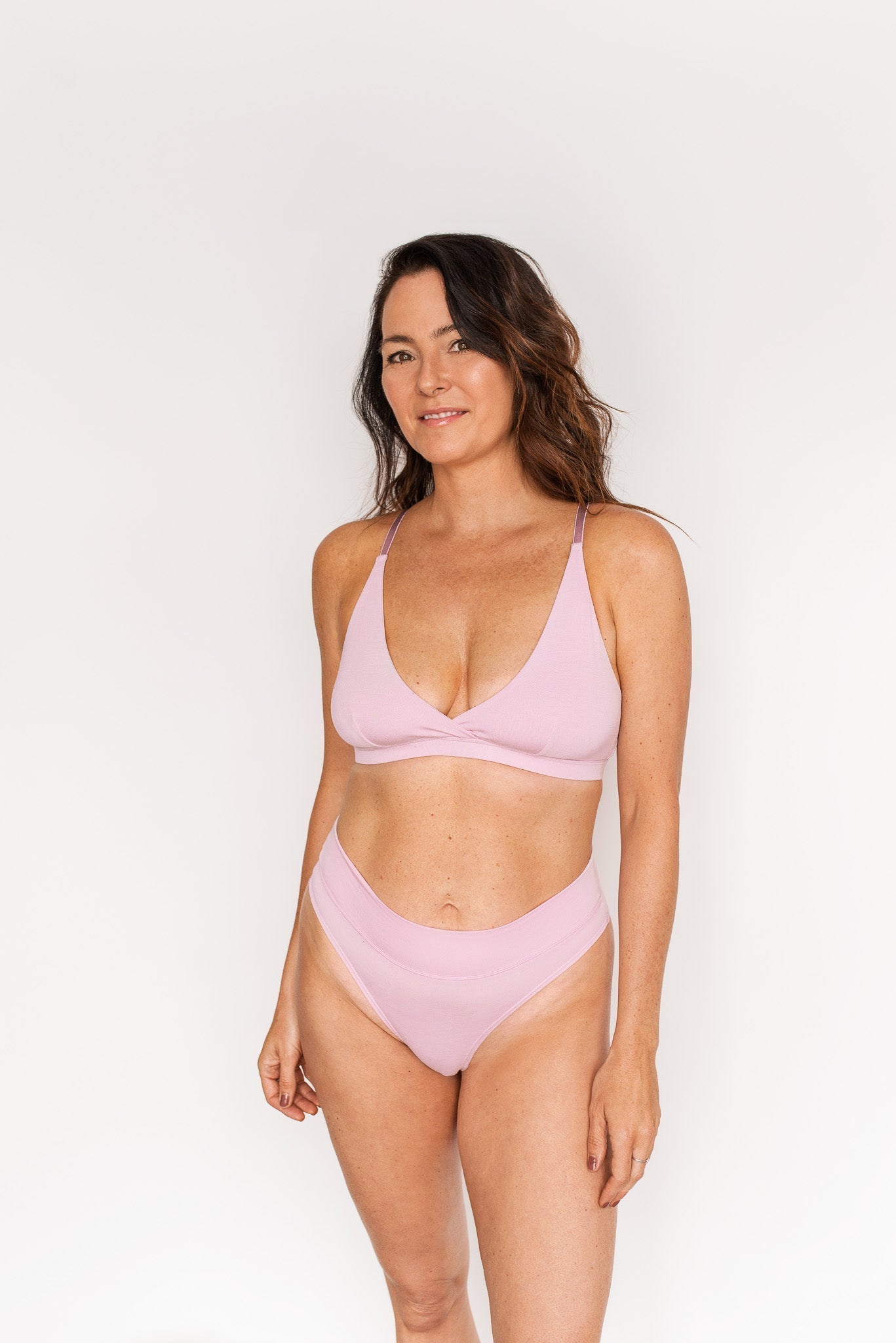 Crossed Bralette with Straps - Orchid