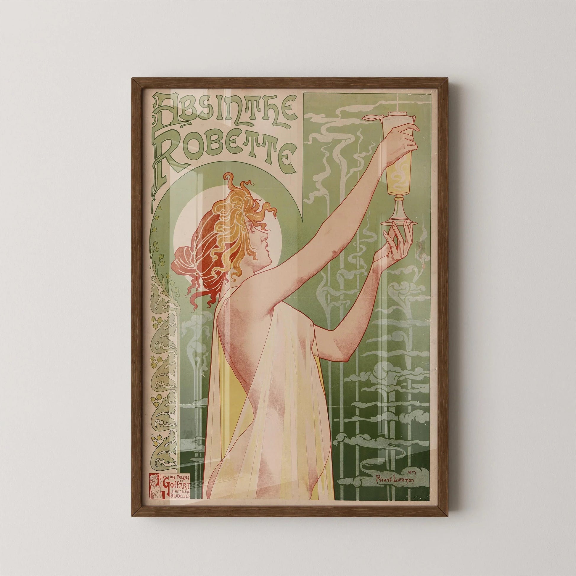 Affiche Absinthe Robette : Tirage Art Nouveau Vintage, Henri Privat-Livemont