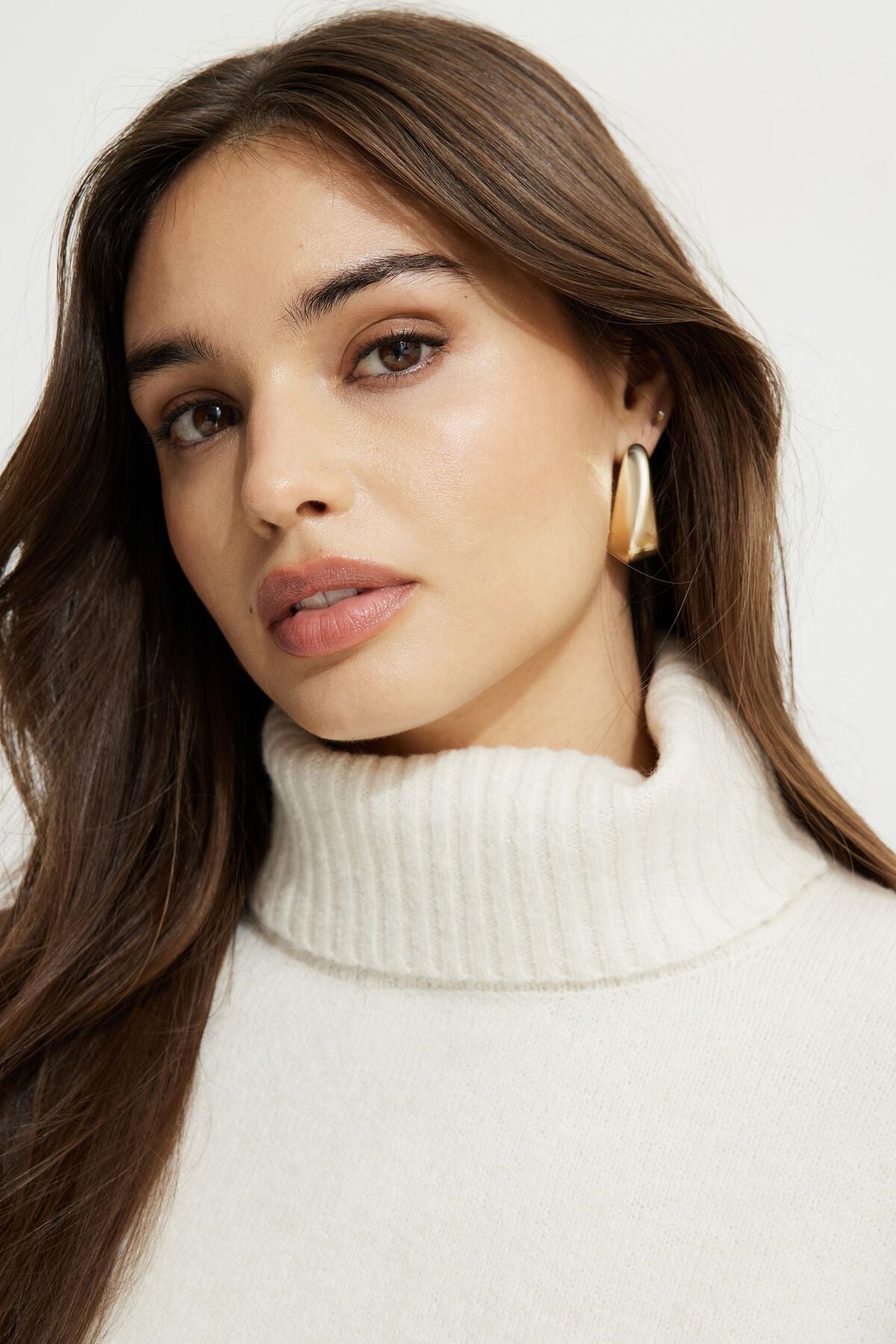 Boucles d'oreilles en forme de larme pliée