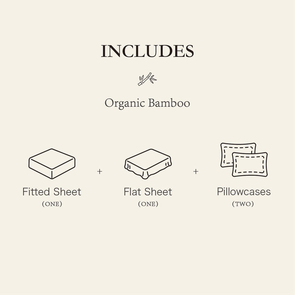 Organic Bamboo Sateen Bed Sheet Set