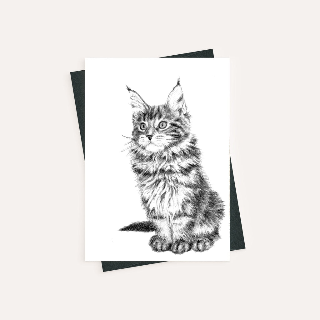 Adorable Cat - greeting card