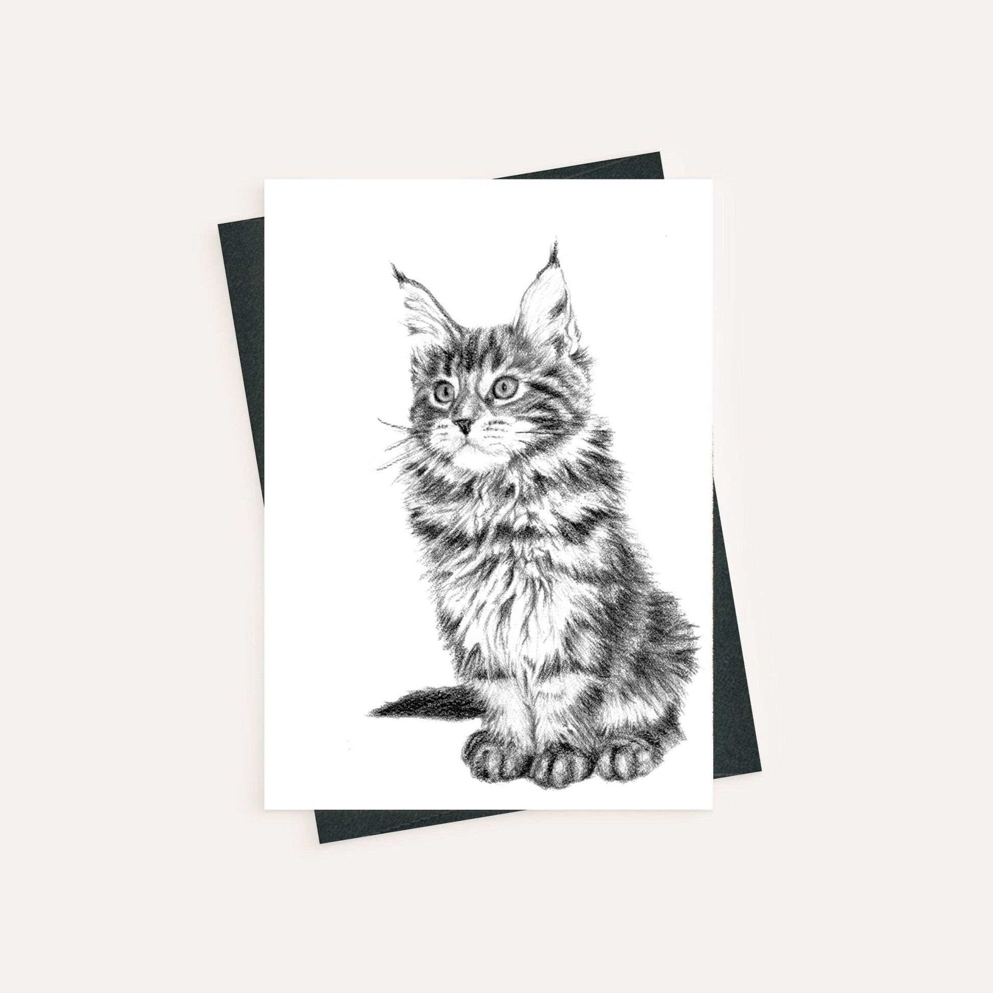 Adorable Cat - greeting card