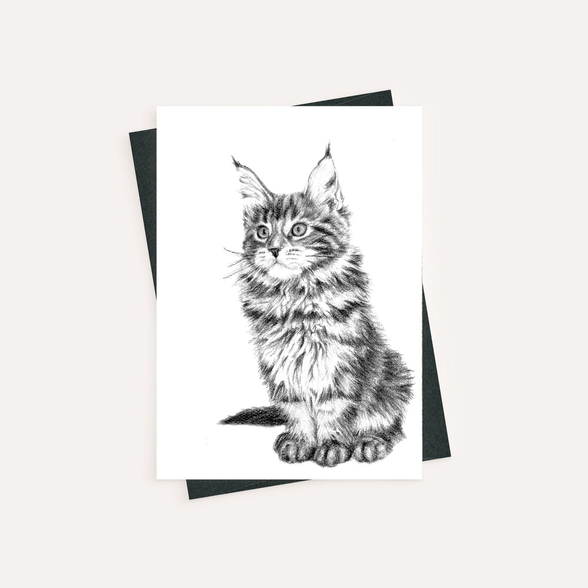 Adorable Cat - greeting card