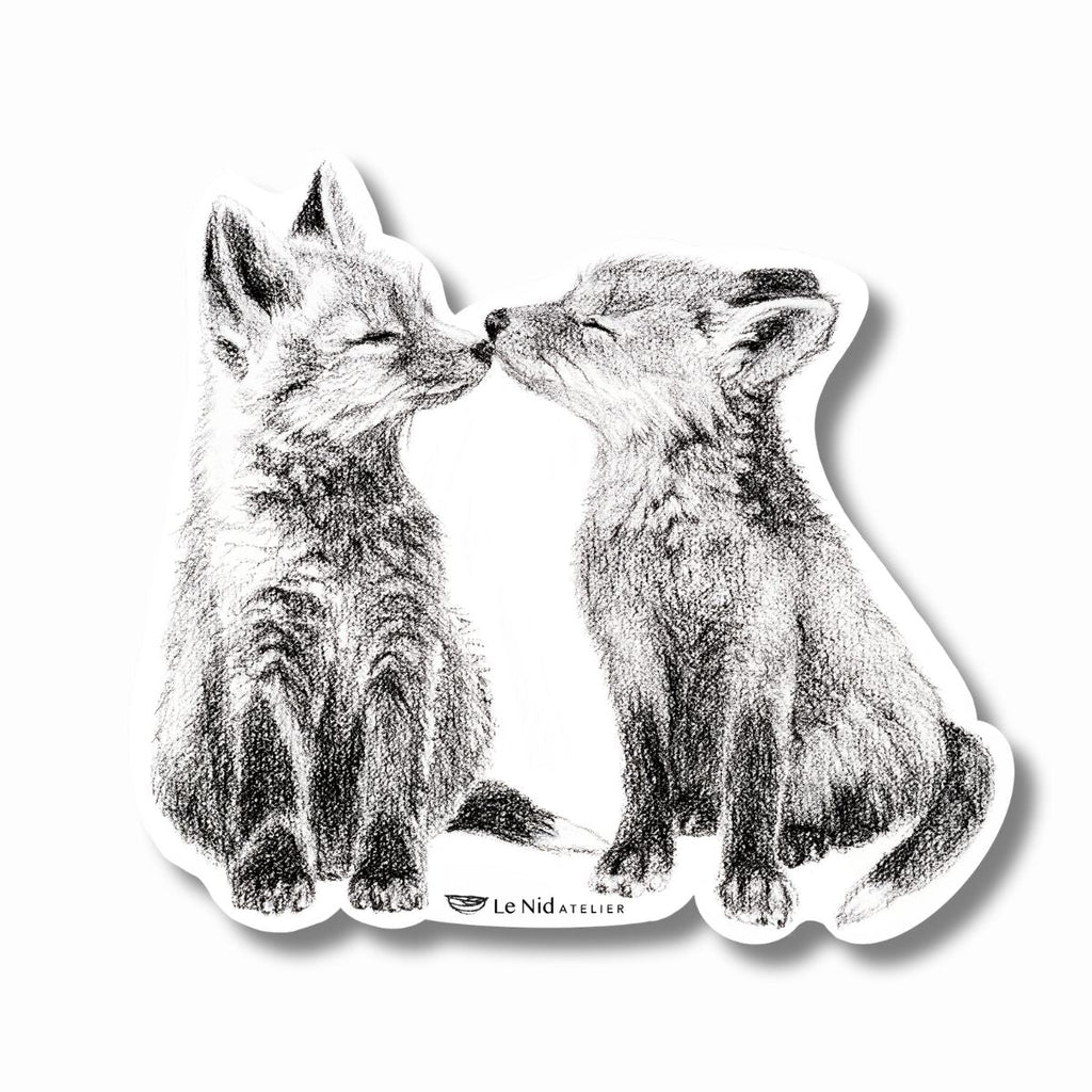 Adorable Foxes Magnet