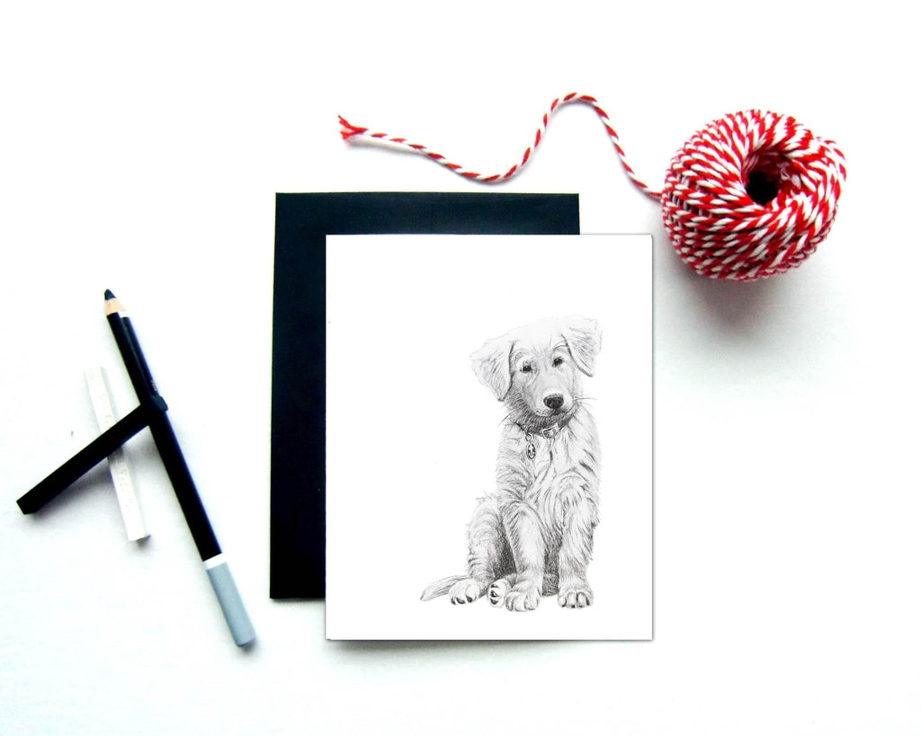 Adorable Golden Retriever Greeting Card