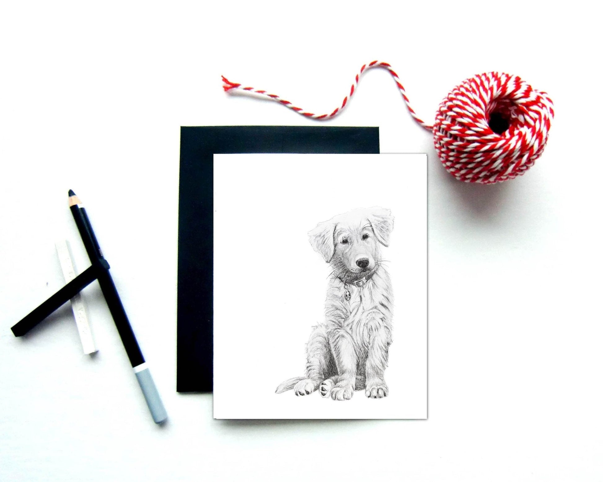 Adorable Golden Retriever Greeting Card