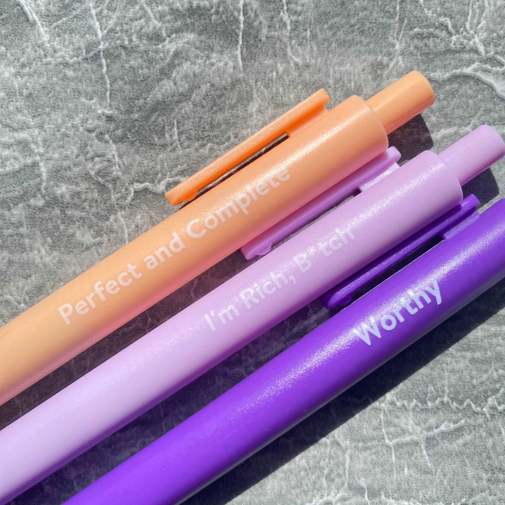 Affirmation Gel Pens  <br> (3-Pack)
