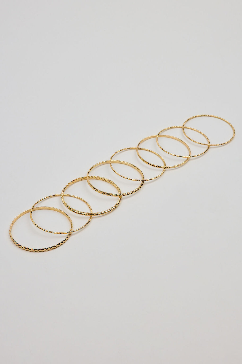 Ensemble de 11 bracelets texturés